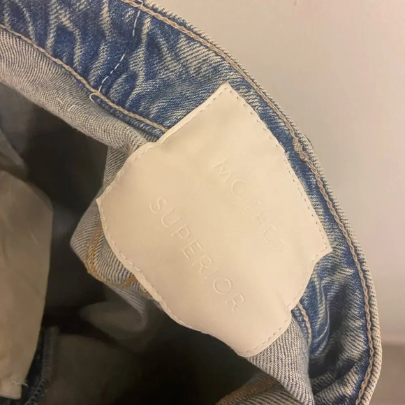 MOTHER The Super Stunner Ankle Say Amen, Again! Blue Size 26 - Picture 7 of 12